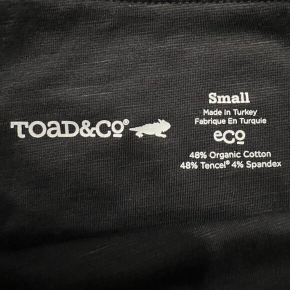 Toad & Co Chaka Pull On Tencil Skirt / Charcoal Black / Small - Picture 5 of 12